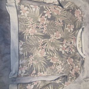 Faded Pom tree crew neck with crossover back